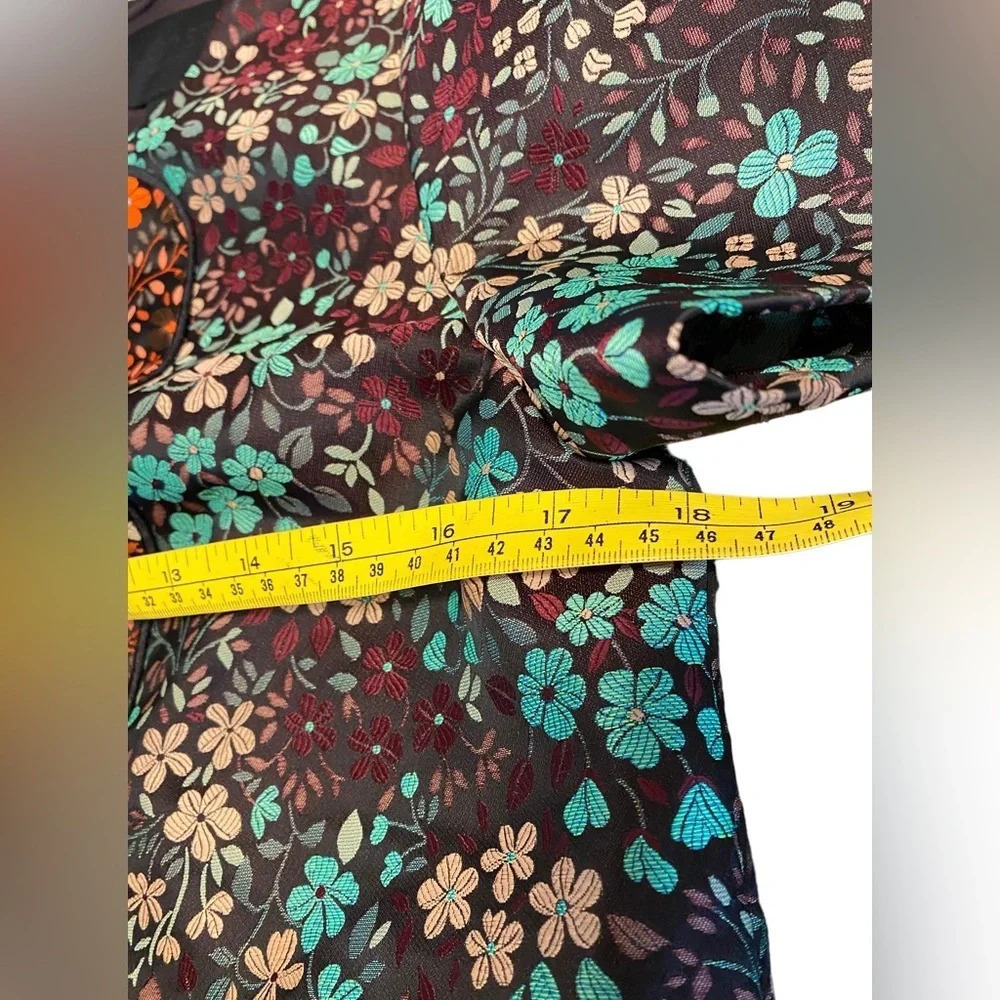 J. Crew Collection Black Label Brocade and Wool Yoke Top - Picture 9 of 10